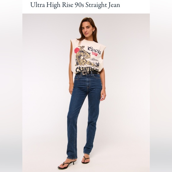 Abercrombie & Fitch Ultra High Rise Blue Jeans 27/4L - Picture 1 of 8